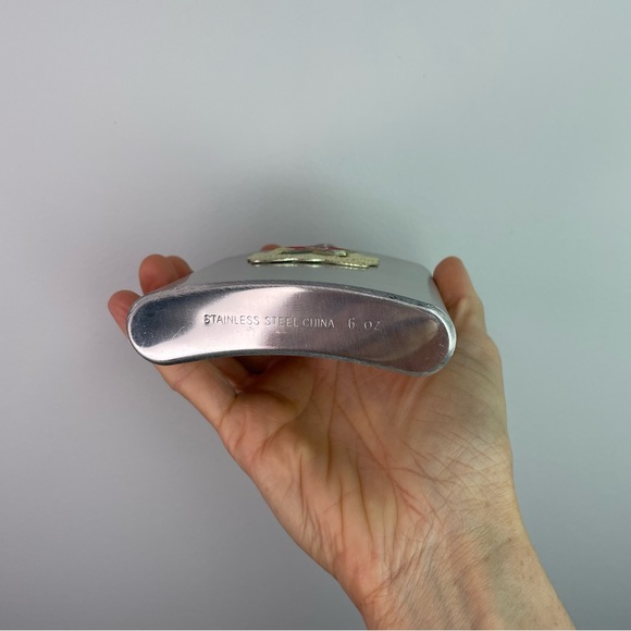 Stainless Steel 6 oz Flask with Old Soviet Symbols - Picture 4 of 4